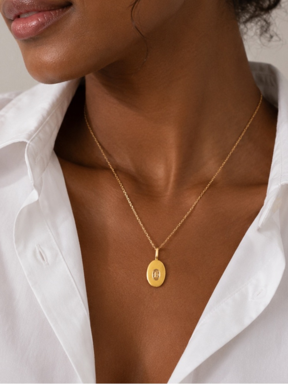 New! Preppy Colorful Yellow Charm Dopamine Gold Chain Necklace NWOT